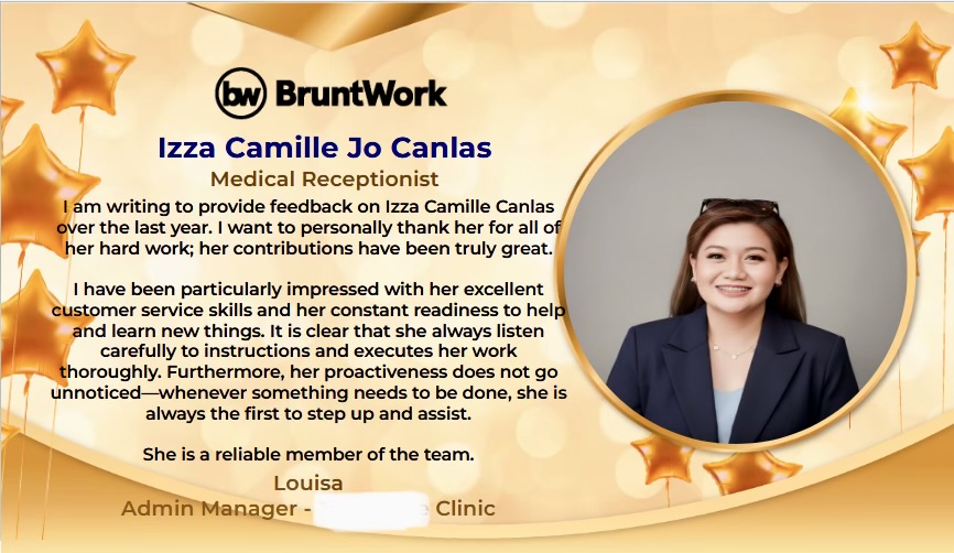 BruntWork client feedback from The Beute Clinic